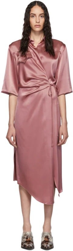Nanushka + Pink Lais Draped Dress